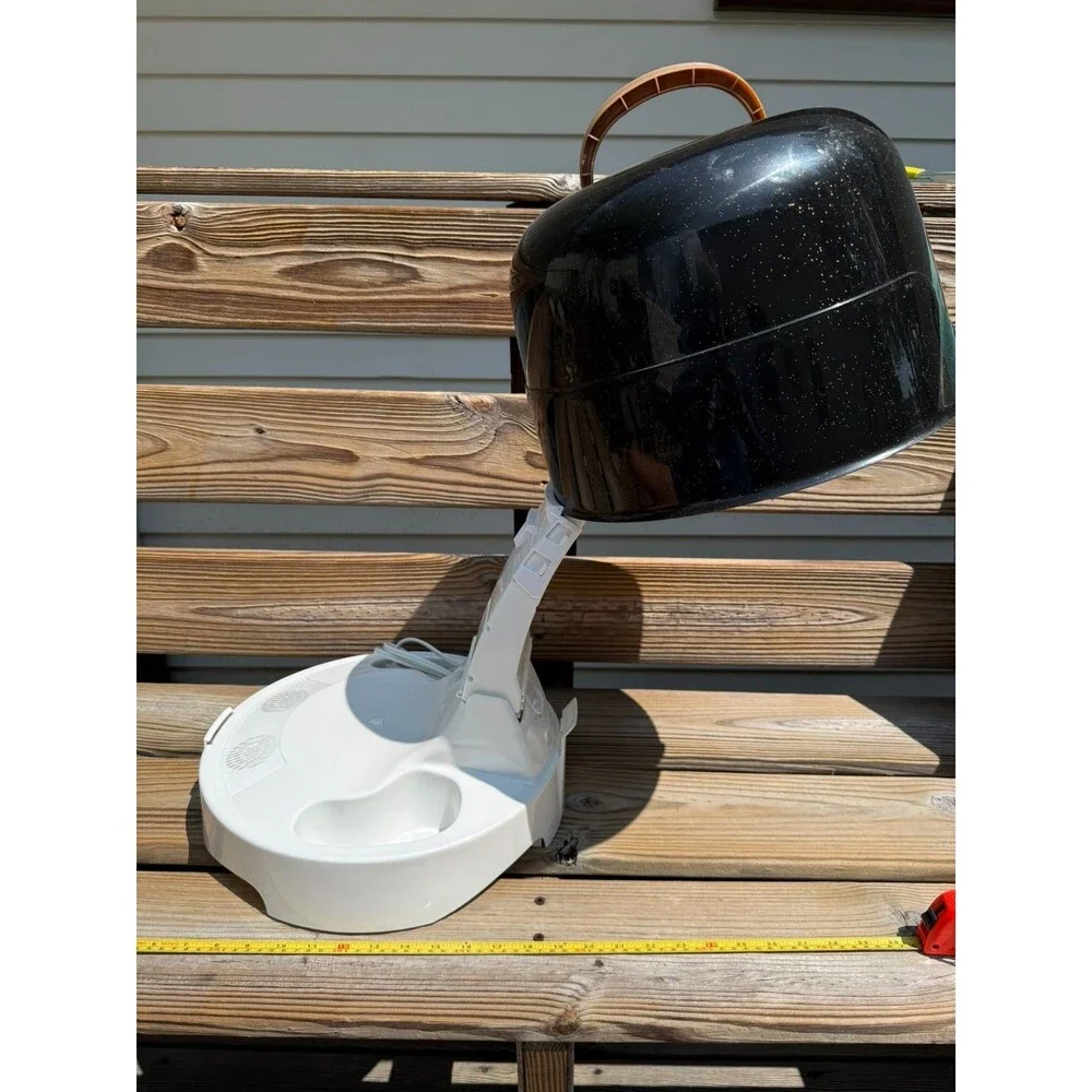 Gold N Hot Elite Ionic Bonnet Hood Hair Dryer 1875 Watts Pro Black White Gold
